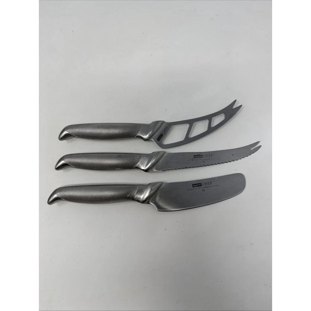 Bodum Chef 3-Piece‎ Charcuterie Board Cheese And Sausage Knife Set